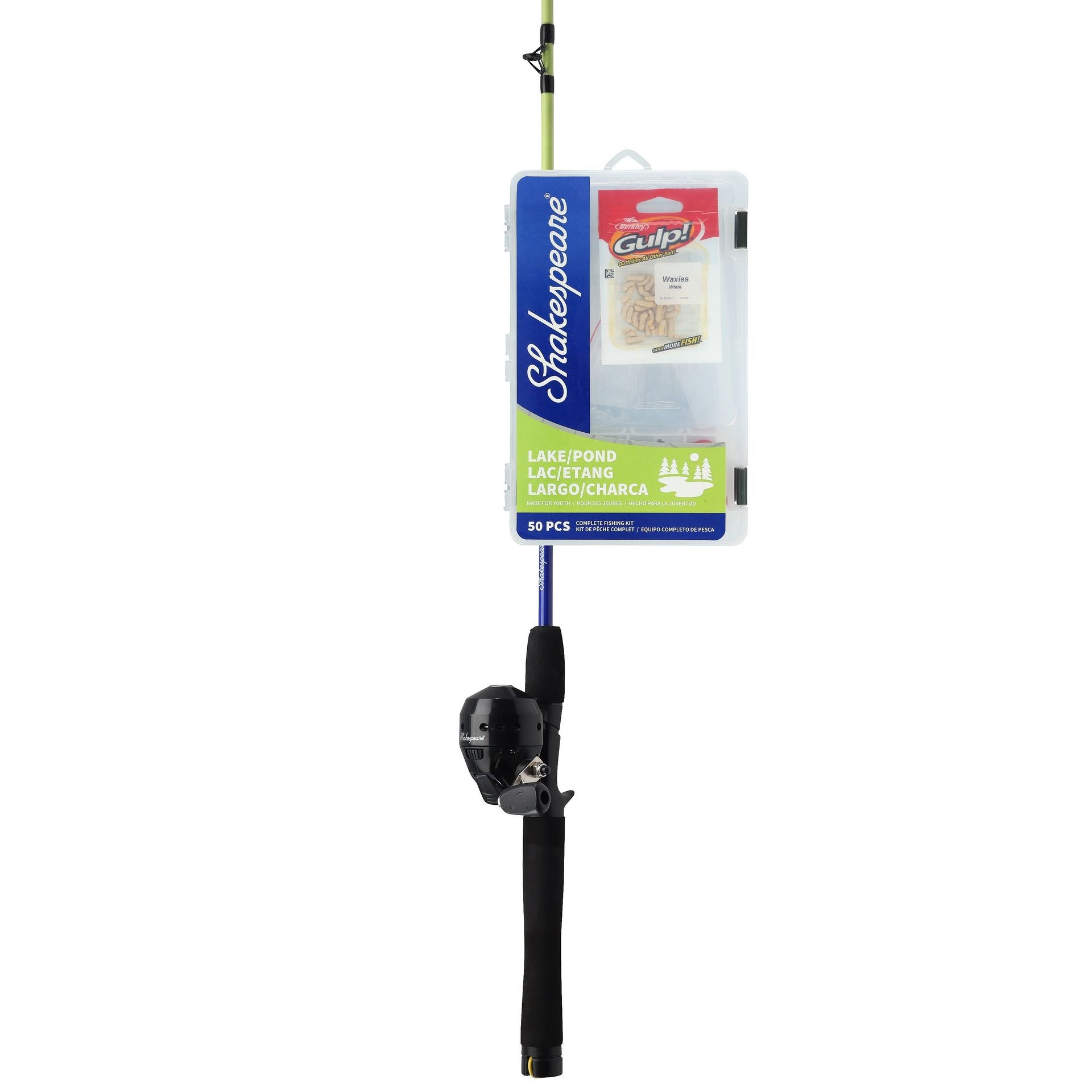 Shakespeare Catch More Fish® Lake Pond Spincast (Yellow)