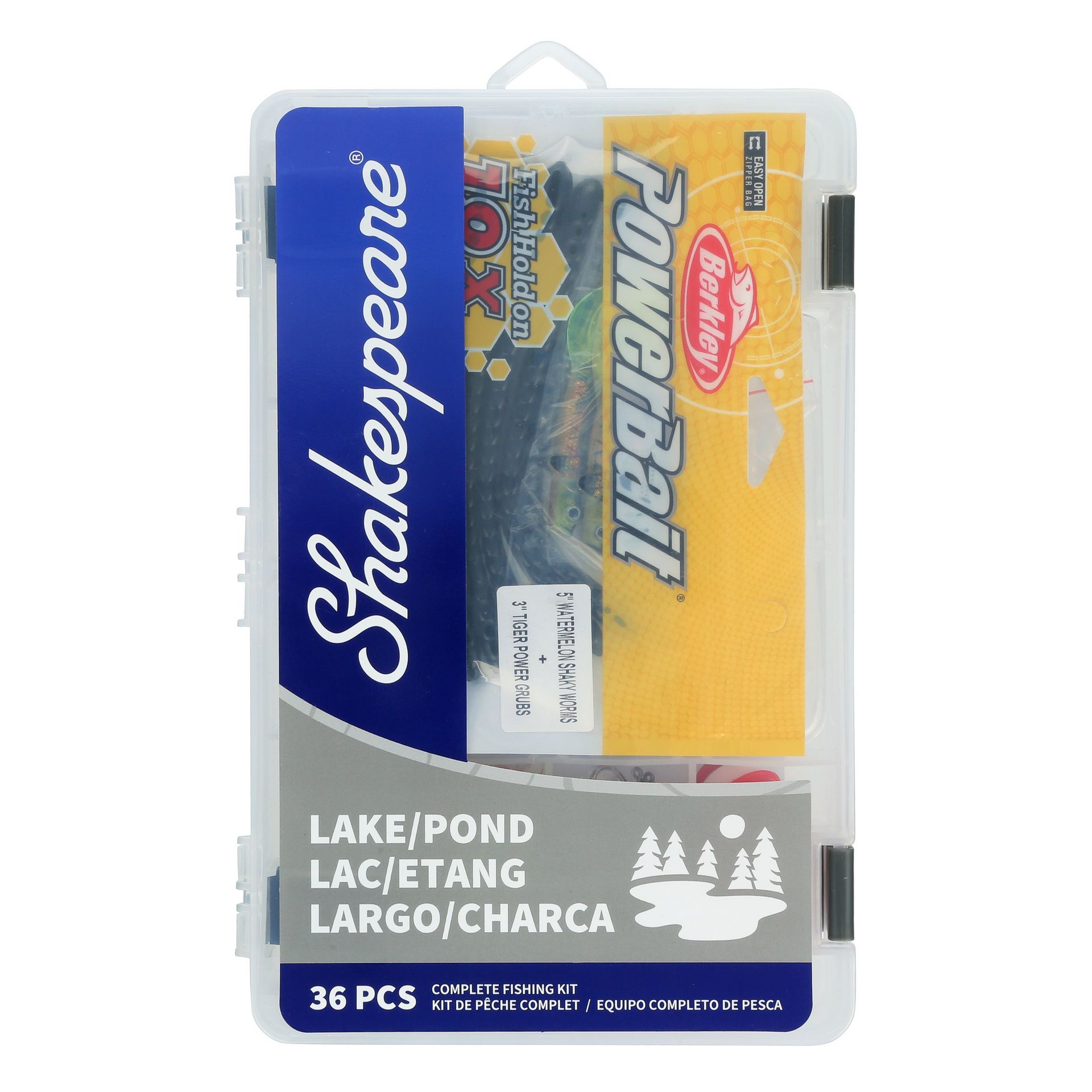Shakespeare Catch More Fish® Lake Pond Spincast (Grey)