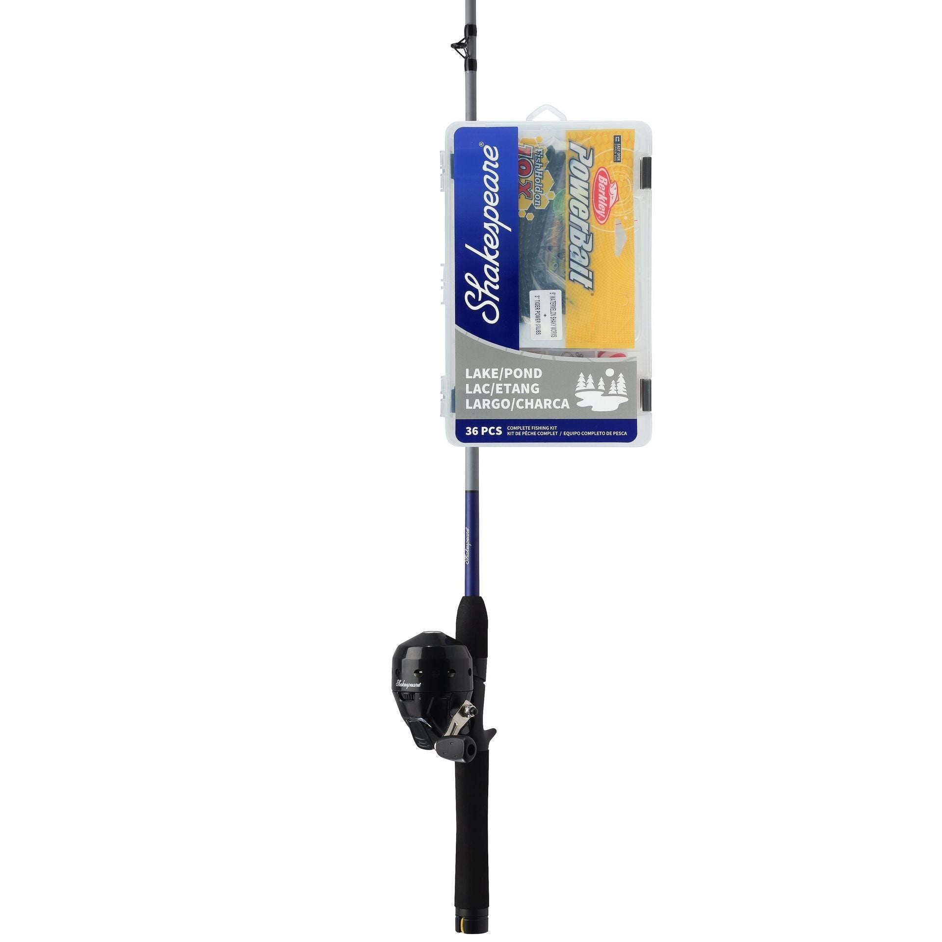 Shakespeare Catch More Fish® Lake Pond Spincast (Grey)
