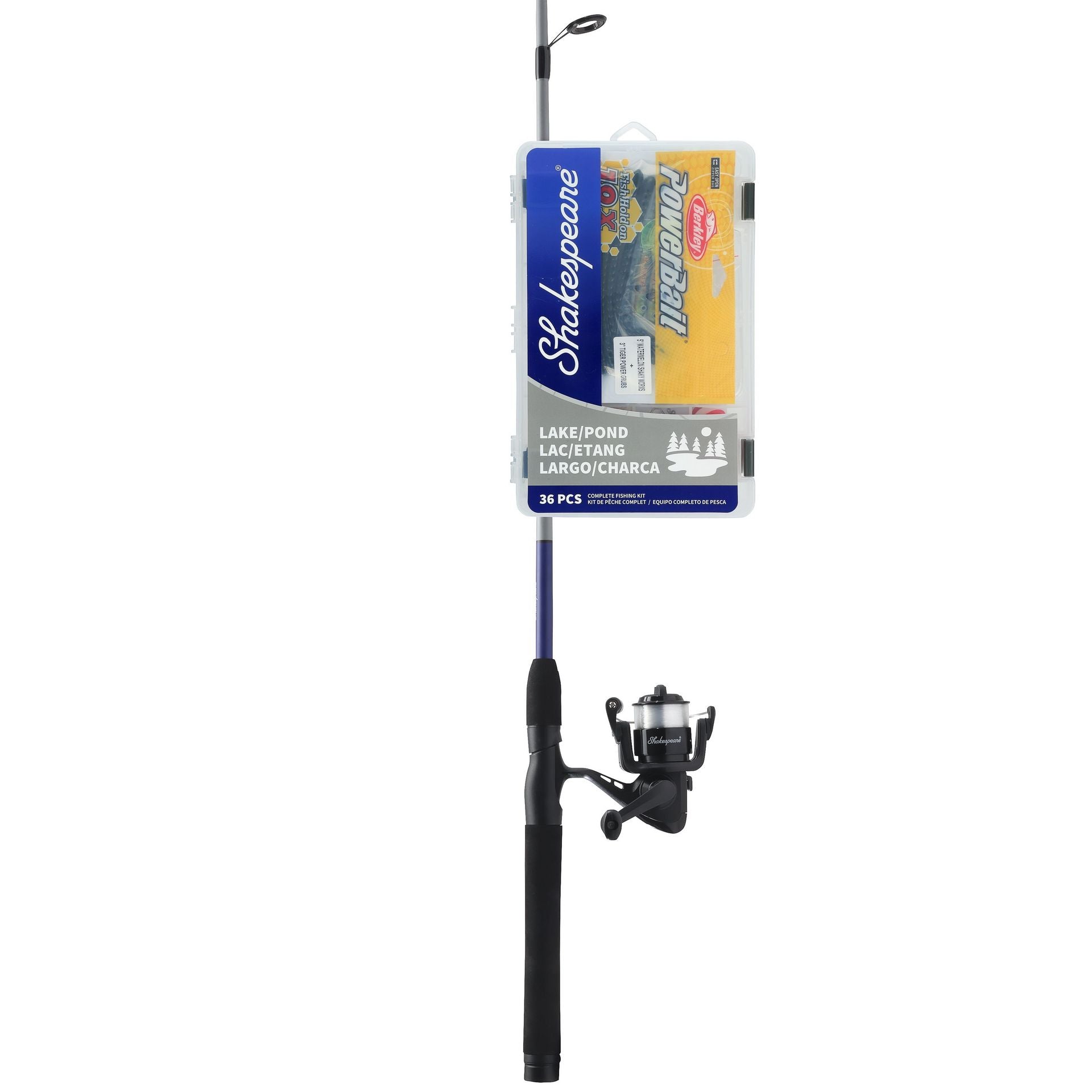 Shakespeare Catch More Fish™ Lake Pond Spinning (Grey/Black)